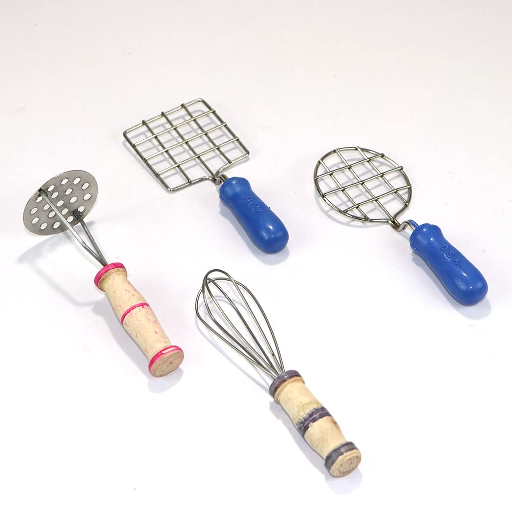 Miniature Kitchen Set Combo Pack - 4, Miniature Kitchen Set, Mini Kitchen Set, Kitchen Set for Kids Girls, Real Cooking Kit for Play, Steel Kitchen Set for Girls, Choppu Jaman, Miniature Cooking Set (B0B2MT8S9K) Amazon Price History, Amazon Price Tracker