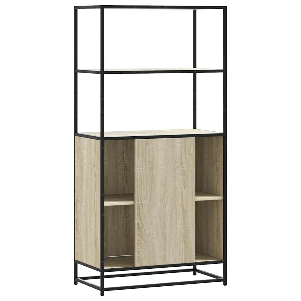 Armadio alto in rovere Sonoma, 68 x 35 x 139 cm, in metallo