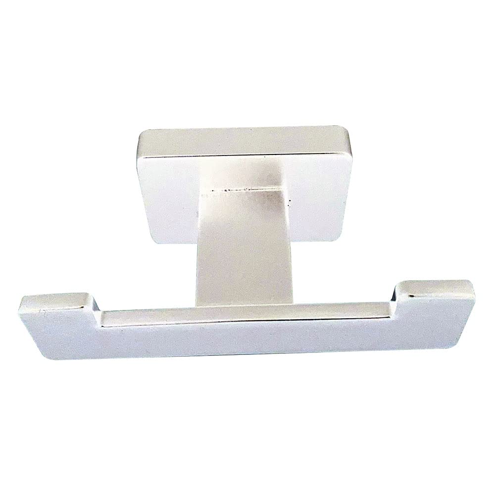 Pack Conjunto de 4 Accesorios de baño con Acabado Blanco Mate. Toallero de Anilla, toallero de Barra, Percha y portarrollos