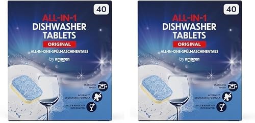 Image of by Amazon ALL-IN-ONE Dishwasher Tablets, 40 tablets (Pack of 2)