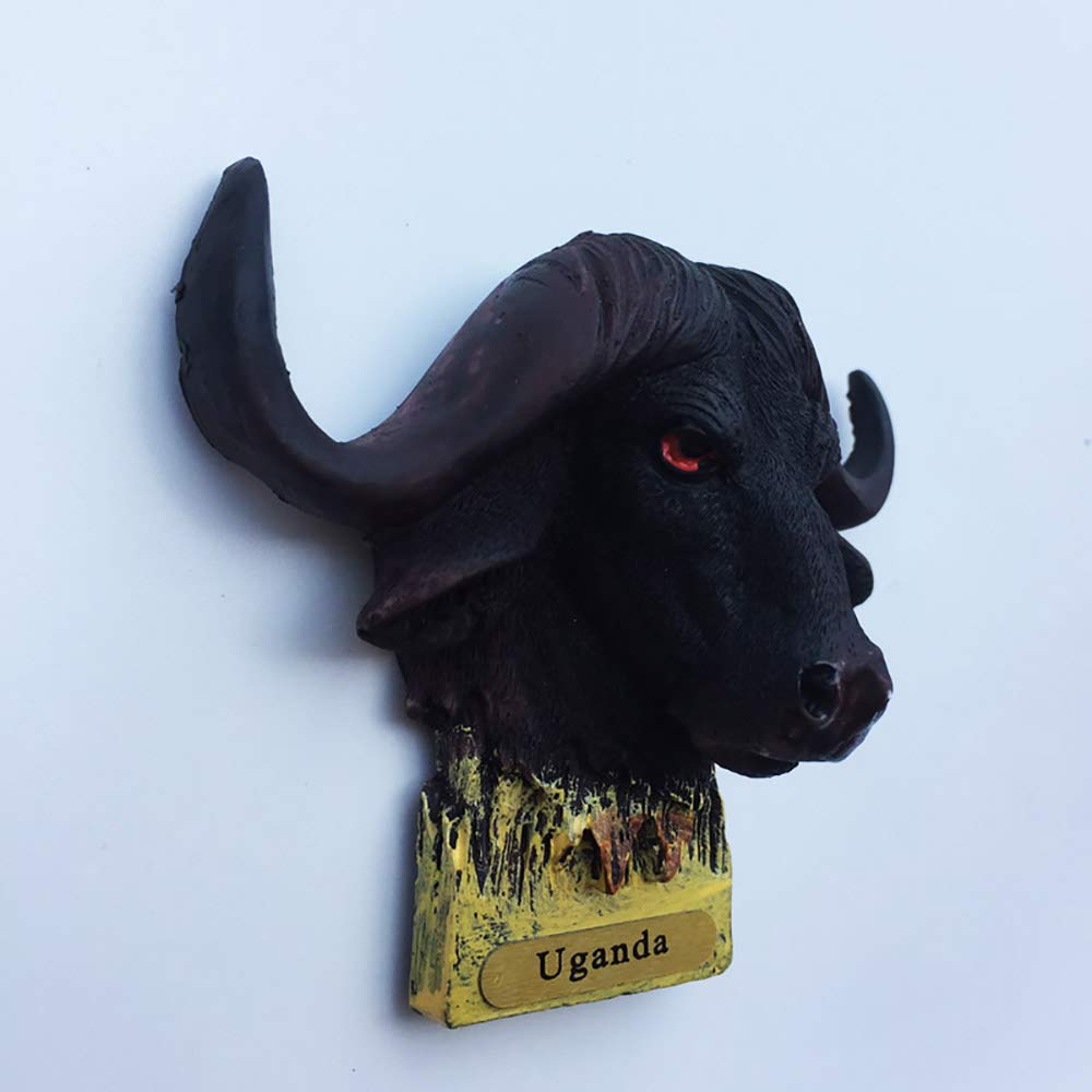 Magnete Frigorifero 3D Uganda | Souvenir Turistico Artigianale In Resina, Regalo Originale Decorazione Casa