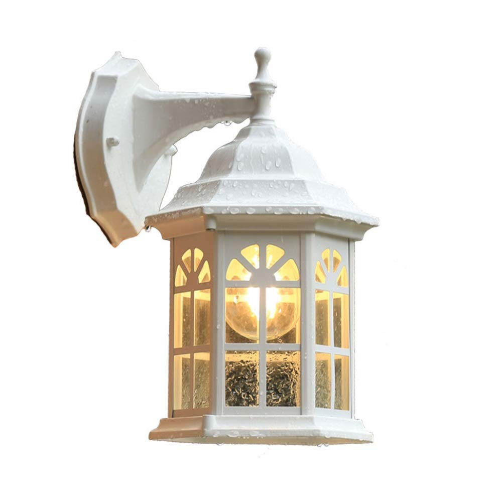 noxozoqm LED Wall Lantern, Wall Sconce, Traditional Lighting Fixtures, Water-Proof, Plus Glass, UL Include A19 Bulbs
