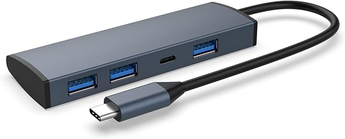 Hub USB Tipo C 4 en 1 Multipuerto Adaptador Docking Station miniatura 8