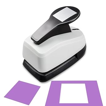 Square Punches for Paper Crafts 0.7 inch Square Hole Punch Squares Paper Punches for Crafting SquarePunch Cutter Squares Shape Hole Puncher for Scrapbooking Card Making DIY Project