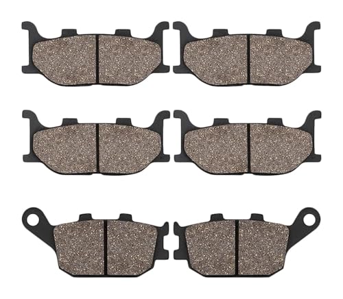 Pastillas De Freno De Cerámica para Y&amaha para FZ6 para FZ 6 para Fazer 600 2004-2007 para XJ6 XJ 6 SNF Piezas Motocicleta Pastillas Freno Delantero Trasero Disco(Front and Rear)