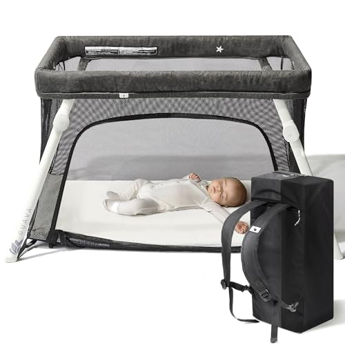 Guava Family Travel Crib includes Lightweight Backpack Design | Certified Baby Safe Portable Crib |...