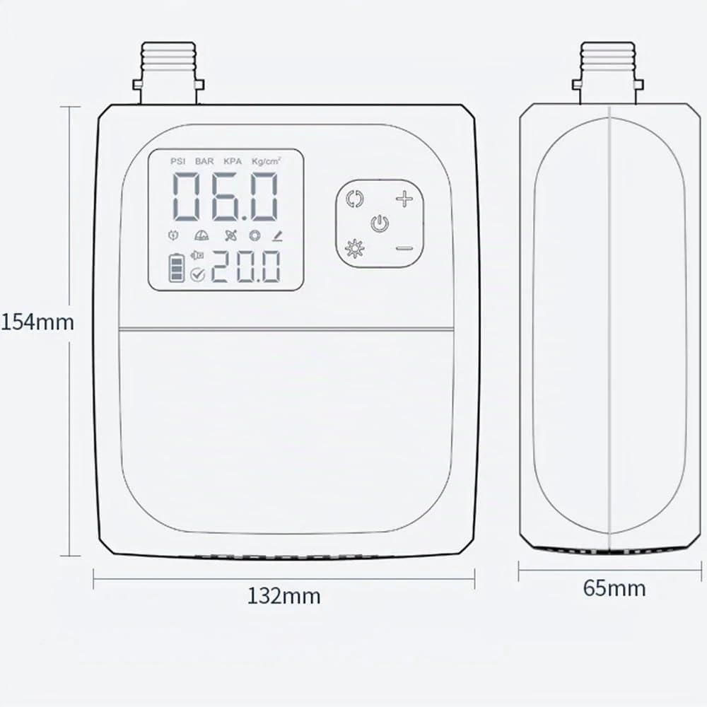 Pompa ad aria elettrica, batteria ricaricabile da 8000mAh, pompa per SUP, pompa ad aria con batteria, gonfiatore elettrico con 6 bocchette d'aria, pompa elettrica da 20PSI per materasso gonfiabile