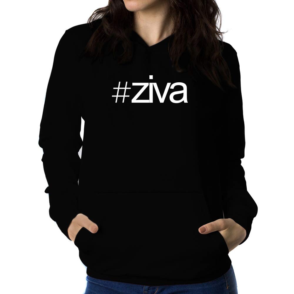 TeeburonHashtag Ziva Bold Text Women Hoodie