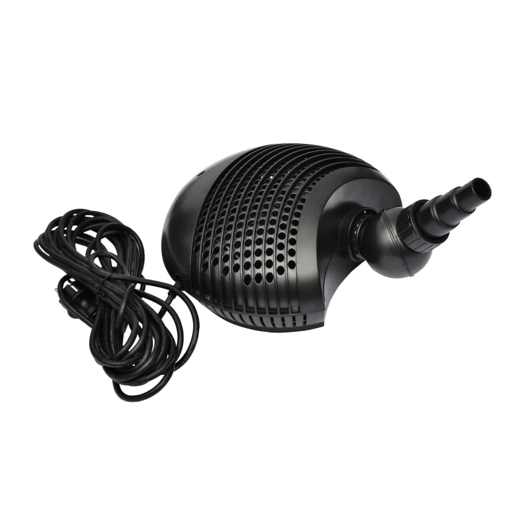 Pompa per laghetto da 8000 l/h con girante a risparmio energetico, alloggiamento robusto e giunto angolare orientabile per circolazione dell'acqua, cascata, ruscelli, fontane, giochi d'acqua