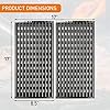Hisencn Grill Grates for Charbroil Performance Tru-Infrared 2 Burner Gas Grill 463633316, 463672016 463672216, 463672416, 17 Inch Stamped Porcelain Steel Replacement Emitter Plates