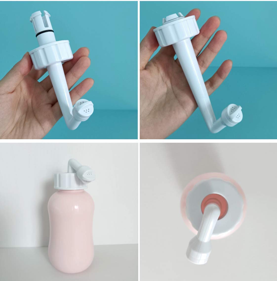 Peri Bottle After Birth Care for Postpartum Essentials Feminine Pink Portable Bidet Water Squeeze Spray Bottle for Pain Relief tears Hemorrhoids with Bottle Cap 300 ml (10 oz)