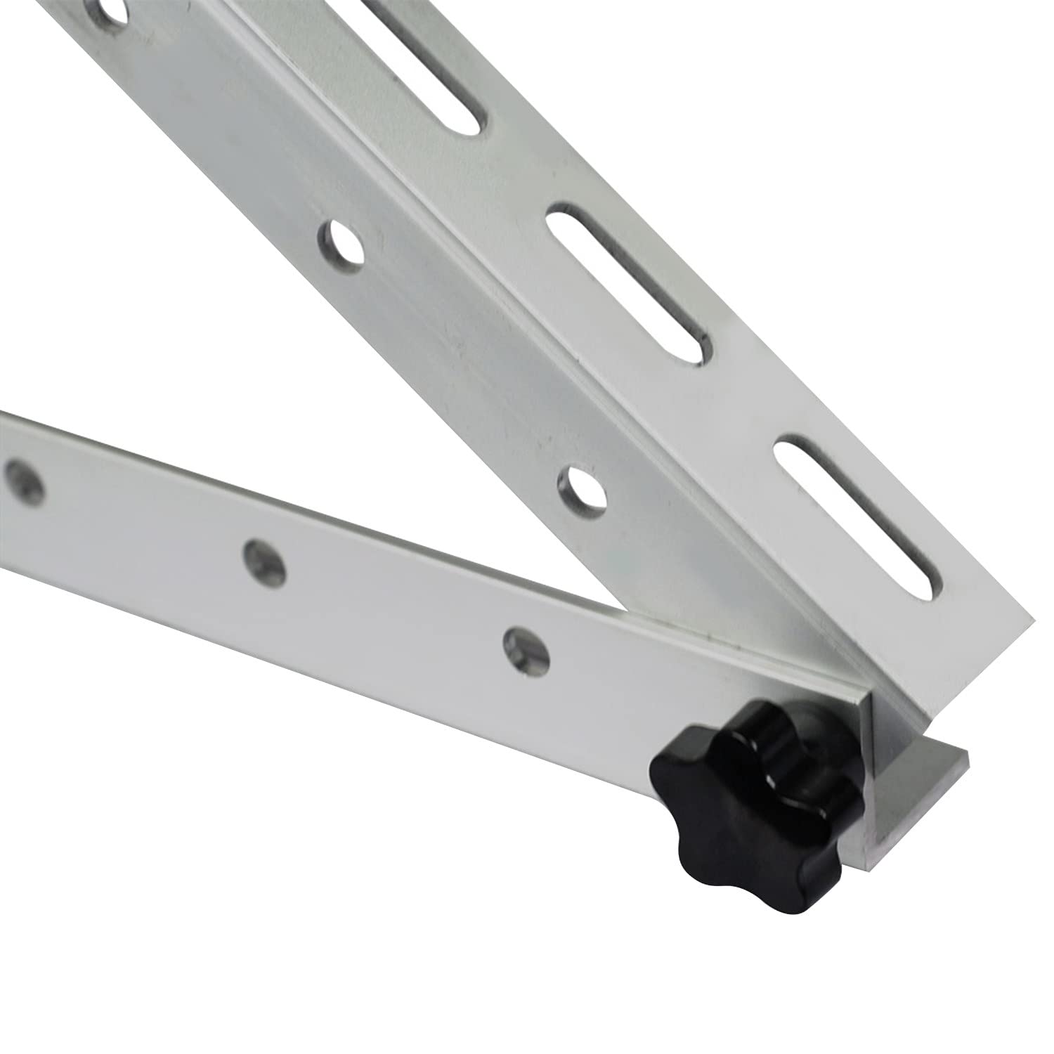 Staffe di Montaggio inclinabili per Pannello Solare ad Angolo Regolabile, Pannello Solare di Supporto per Qualsiasi Tetto a Superficie Piana, Camper, Barca, 22"