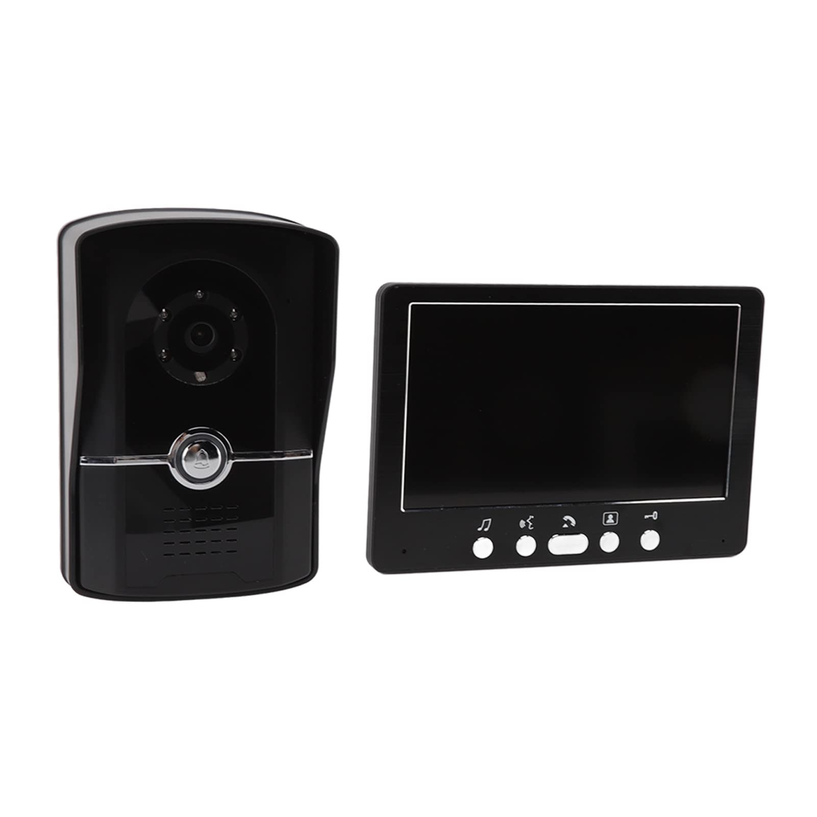 Sistema De Intercomunicación con Videoportero con Pantalla HD, Soporte En Varios Idiomas, 16 Tonos De Llamada, Conectividad De Aplicaciones Móviles, Cubierta para Lluvia, Montaje En Pared(EU)