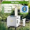 300W Agricultural Ultrasonic Humidifier, Continuous Cool Mist Maker Humidifier 6.6lbs/h Fog Output with 10 Atomizing Discs Adjustable Humidity for Greenhouses, Warehouses, Industrial
