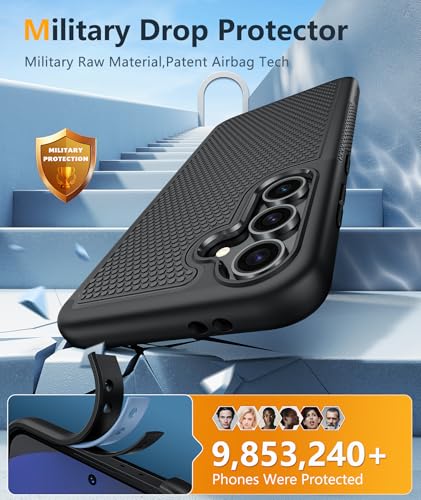 Fntcase CA-QW2H1-SS24FE-01 For Samsung Galaxy S24-Fe Case: Dual Layer Protective Heavy Duty Cell Phone Cover | Shockproof Rugged thumb #3