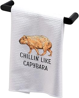 BDPWSS Capybara Gifts for Capybara Lovers Wildlife Animal Lover Gift Chillin’ Like a Capybara Kitchen Towels for Family Friend (Like Capybara TWCA)