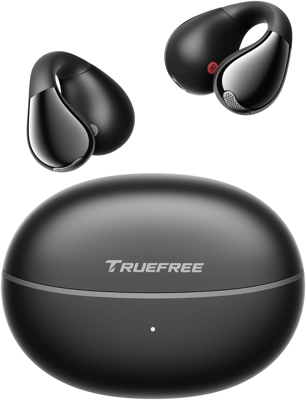 B1 Open-Ear Wireless Earbuds, Bluetooth 5.4 Headphones with Spatial Audio, Ultra-Light Clip-On Fit, 25H Battery, Fast Charging, Multipoint Connection, App Customization, Workouts, Commute