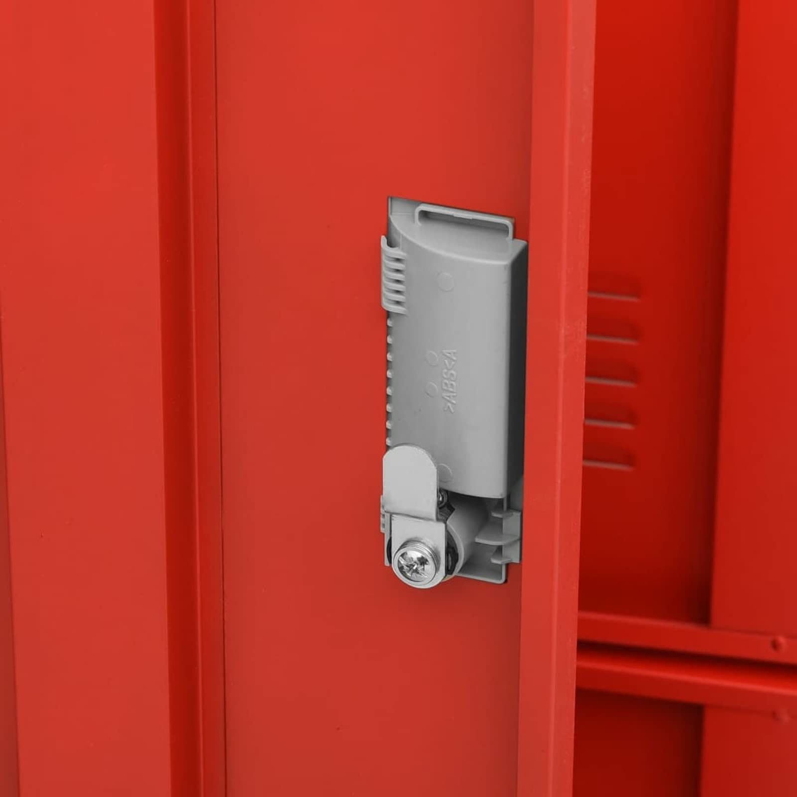 Armadio Armadietto 5 pz in acciaio armadio raccoglitore armadi con chiave multiuso per lo stoccaggio in scuole e uffici per scarpe, borse, libri, archivi grigio chiaro e rosso 90 x 45 x 92,5 cm