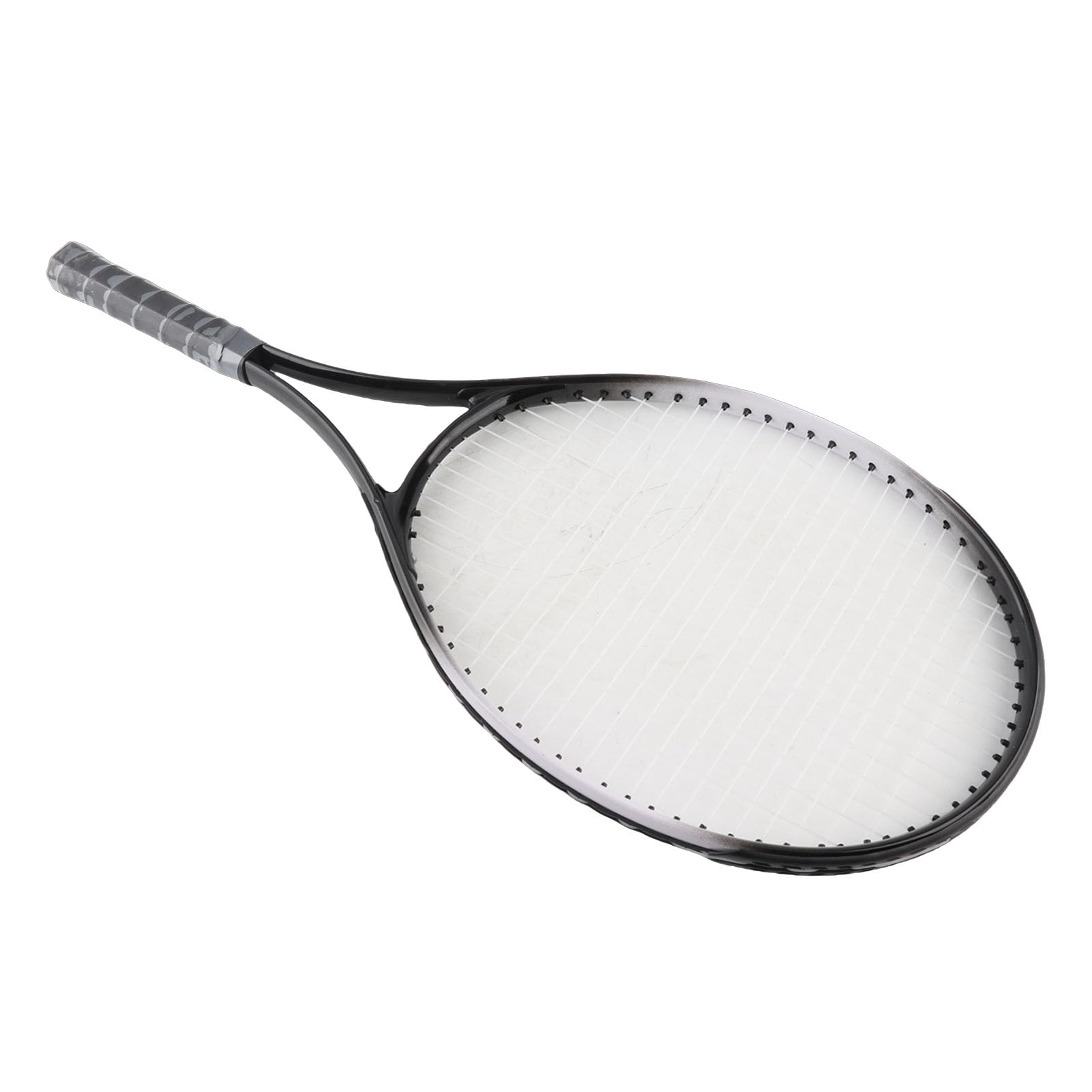 Jiawu Racchetta da Tennis, Telaio in Lega di Alluminio da 27 Pollici con Design a per stabilità, Racchetta da Tennis Singola con Foro Filettato Allargato, Impugnatura Ergonomica Antiscivolo, Set da