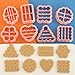 MIANXIAOXIN 8 Piece Cute Jam Sandwich Biscuit Cookie Cutters Flower,Star Shape Cookie Molds Cartoon Fun Biscuit Moulds(All-in-one Biscuit,8)