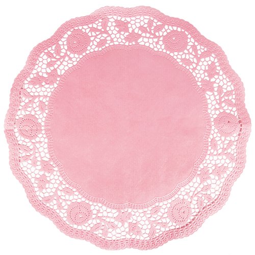 Tortenspitzen/Tortenuntersetzer ROSA (35 cm - Rund / 6 Stück) Cover