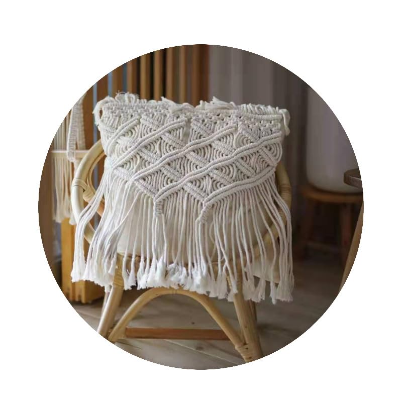 1/2 szt. nordyckie lniane kwadratowe poszewki na poduszki tkane boho poszewki na poduszki 45 x 45 cm beżowe vintage dekoracyjne poszewki na poduszki na sofę wewnątrz