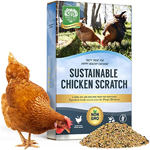 Small Pet Select Sustainable Chicken Scratch Non-GMO Corn Free Soy Free. Locally Sourced & Made in Small Batches. 10 lb
