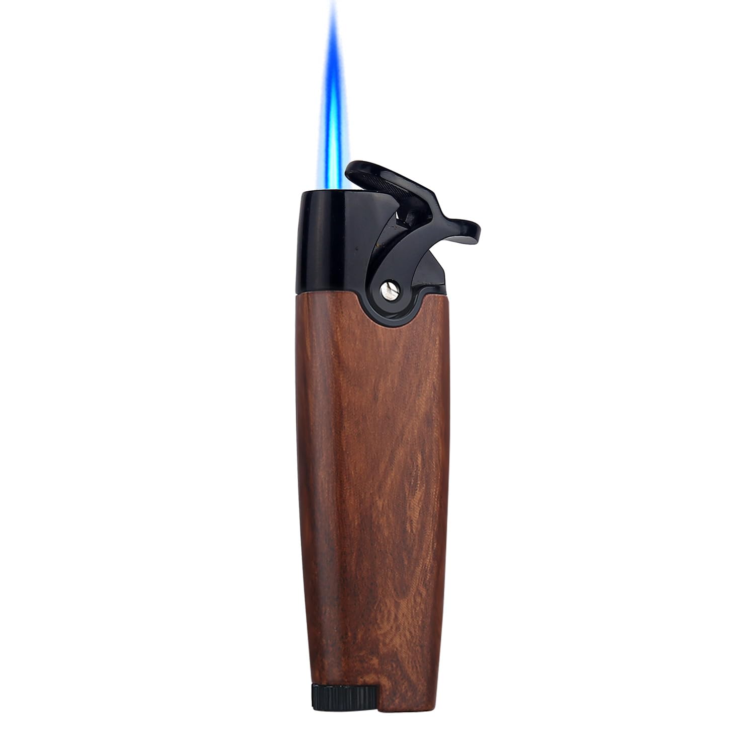 HONEST Butane Torch Lighters Pocket Lighter Adjustable and Refillable Gas Lighter for Candle Kitchen Fireplace Fireworks Without Gas (Wood Grain)