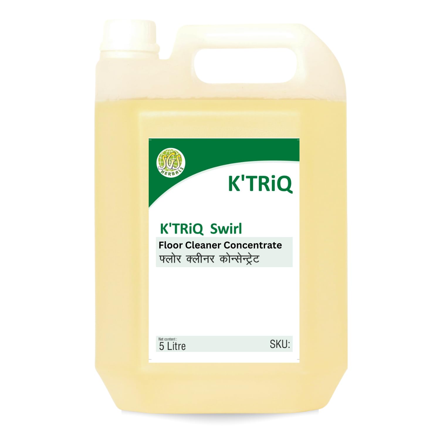 K'TRiQ K7 Swirls Disinfectant Surface & Floor Cleaner Liquid | Suitable for All Floors(Kitchen, Bathroom, Toilet & Office) | Kills 99.9% Germs (5 Litre Pack of 1)