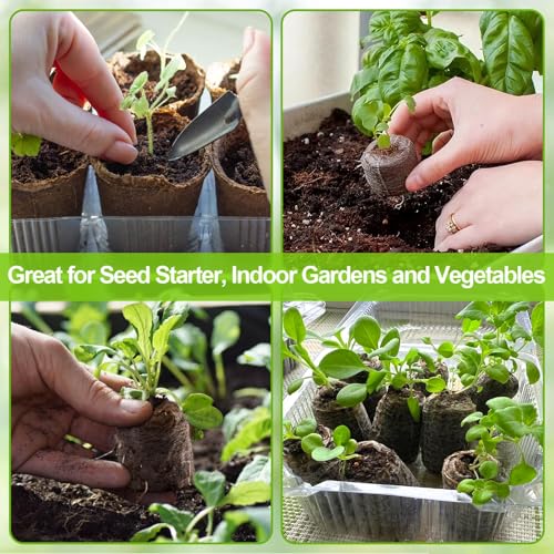 Image of Legigo 200 Pcs 30mm Seed Starter Peat Pellets Pods for Seedlings- Compressed Seed Starting Pellets Seed Starter Pods Plugs Soil Peat Pods for Starting Seeds, Garden Planting Herb Flower Vegetables