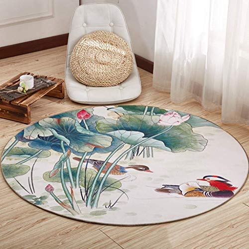 Tapis de chaise d'ordinateur MU paysage rural pour proteger vos sols