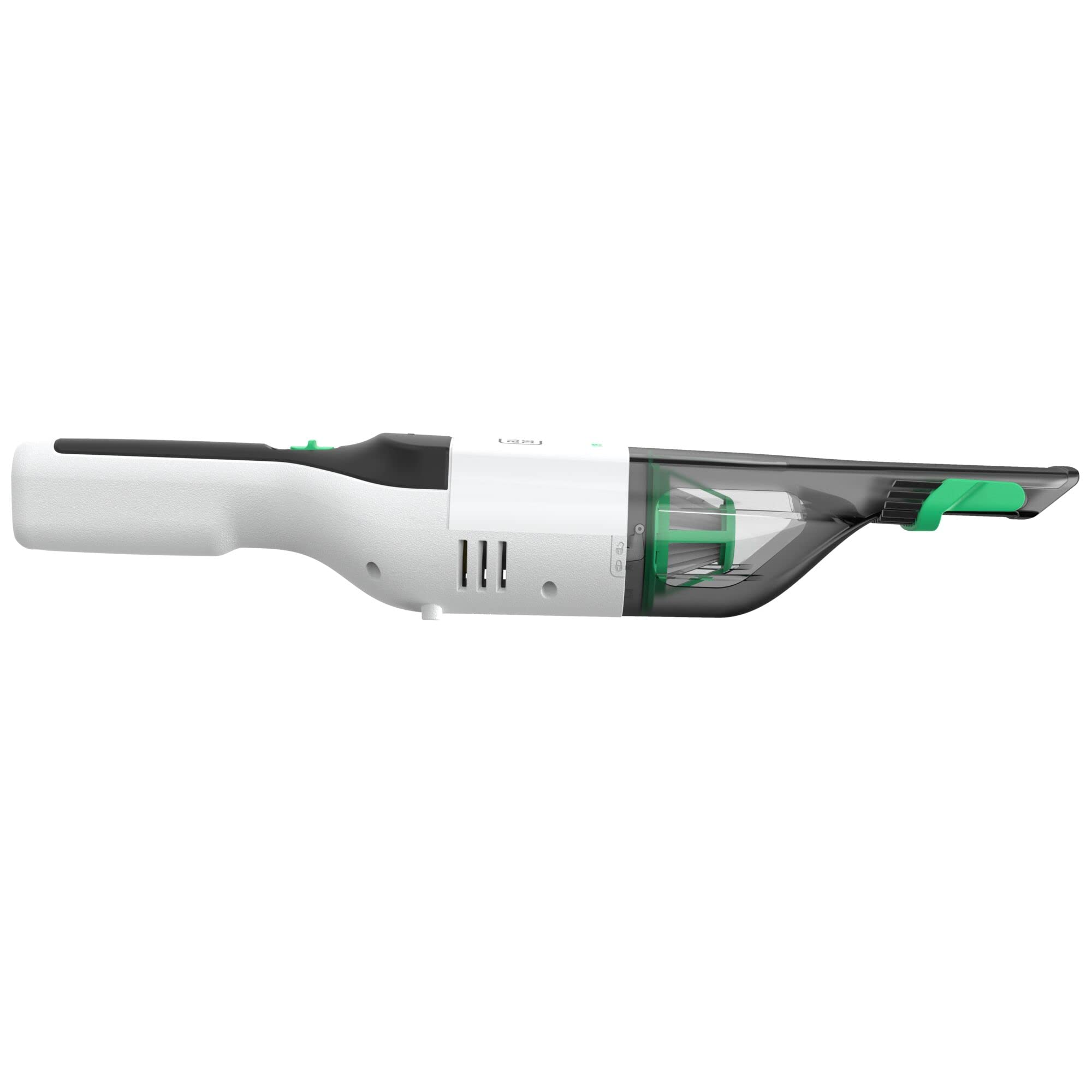 Black+Decker REVHV8CA-QW Aspirabriciole Manuale REVIVA 7.2 V, Bianco e Verde