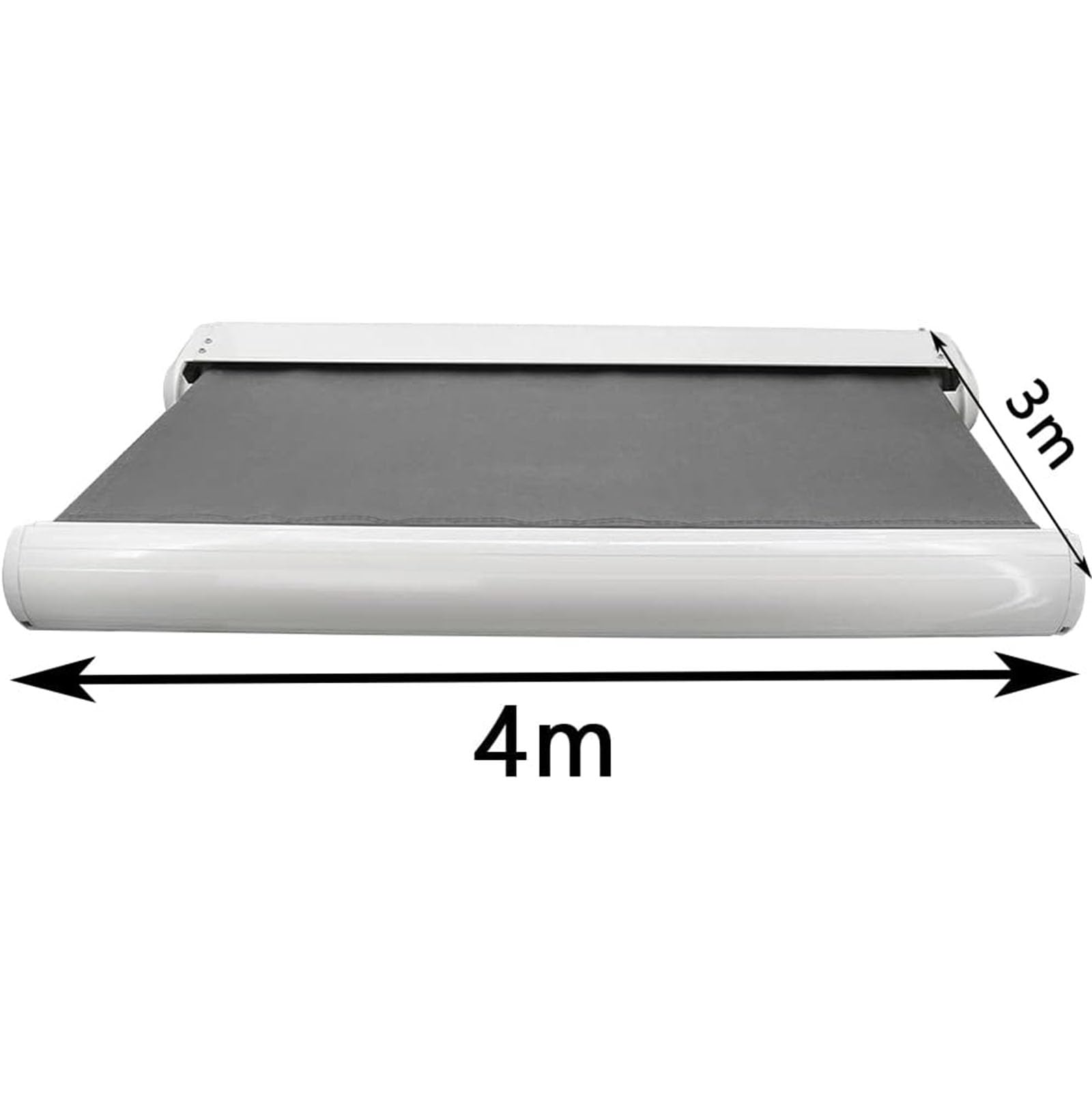 Auvent électrique rétractable avec lumières LED et télécommande – Cadre en aluminium pour terrasse, jardin, balcon