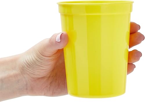Miniatura 9 de BLUE PANDA Paquete de 24 vasos de plástico para estadios de 16 onzas, vasos de plástico reutilizables a granel para todas las ocasiones y