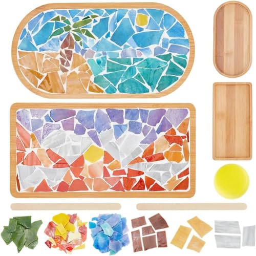 Kit bricolage mosaïque noix de coco et dessous de verre bambou