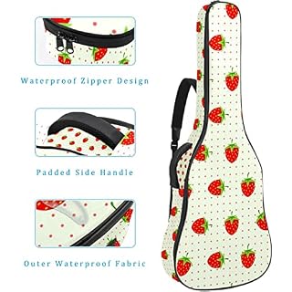 Housse imperméable pour guitare acoustique avec double bandoulière et poche Motif paresseux mignon suspendu sur l’arbre… - Les Beatles, Paul McCartney, John Lennon, RIngo Starr, George Harrison Housse imperméable pour guitare acoustique avec double bandoulière et poche Motif paresseux mignon suspendu sur l'arbre… – Image 4