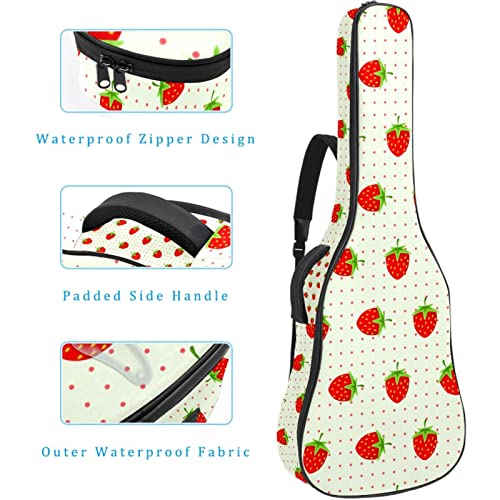Housse imperméable pour guitare acoustique avec double bandoulière et poche Motif paresseux mignon suspendu sur l’arbre… - Les Beatles, Paul McCartney, John Lennon, RIngo Starr, George Harrison Housse imperméable pour guitare acoustique avec double bandoulière et poche Motif paresseux mignon suspendu sur l'arbre… – Image 5