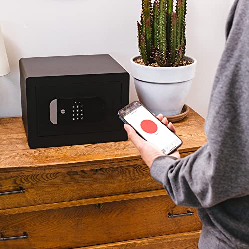 "Get Secured with the Yale Smart Safe Locker - Accessible via Bluetooth & Wi-Fi, Voice Assistance with Google, Alexa & Apple HomeKit. Compatible with the Yale Access App for iOS & Android. Order yours today!"