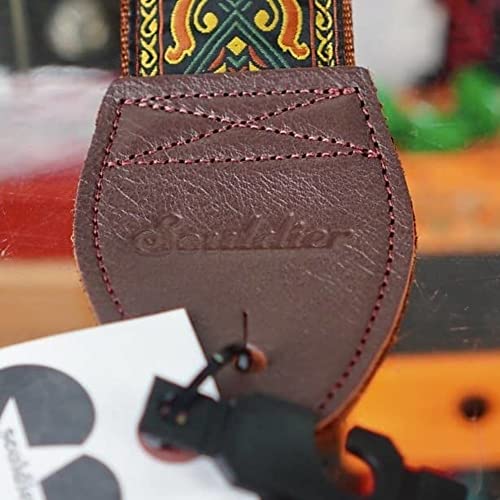 Souldier Gs0251Nm05Wb - Handmade Seatbelt Guitar Strap For Bass, Electric Or Acoustic Guitar, 2 Inches Wide And Adjustable Length From 30" To 63" Made In The Usa, Braveheart #TOP7