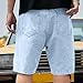 Men's Denim Shorts Solid Color Classic Casual Stylish Fashion Baggy Comfy Short with Pockets