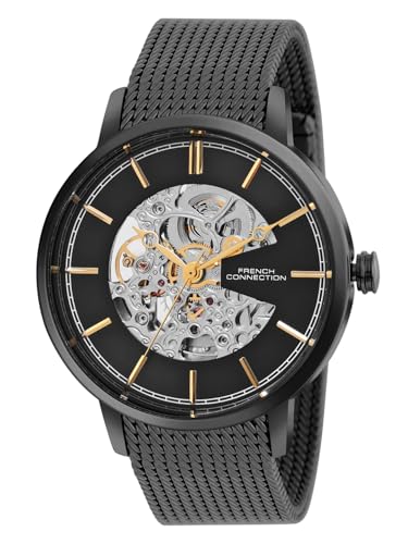 Image of French Connection Automatic Black Dial Men's Watch-FCA11BM