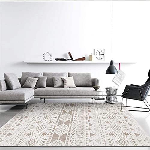 ラグマットラグ ホットカーペット対応 洗える ジオメトリーライン ペルシャ風 カーペット 北欧 絨毯 カラー 鮮やかな かわいい 玄関マット マイクロファイバーラグ 長方形 100x200cm じゅうたん 滑り止め付 防音 床暖房 ホットカーペット対応 人