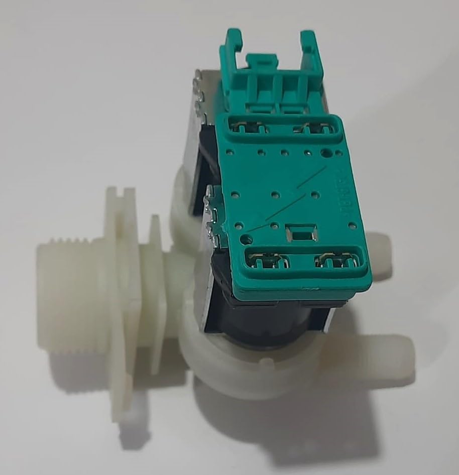 Image of PARDZWORLD 2 Way Water Inlet Feed Valve Suitable for Siemens /Bosch Washing Machines, Replacement Code: 80010-68174, Multicolor