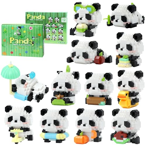 weallbuy 12 Packs Building Blocks Set, Valentines Party Favor for