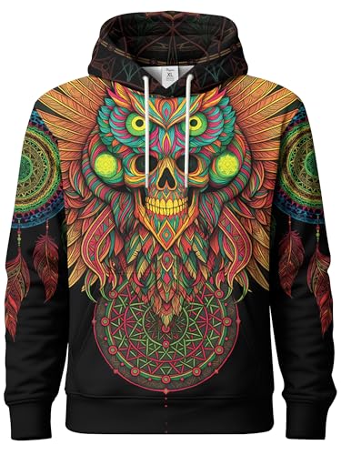 Image of PAGYMO Graphic Hoodies for Men Funny Novelty Pullover Hooded Sweatshirt | Funny 3D print, cool novelty design, colorful pattern, mens graphic pullover hoodie, sarcastic style, funky winter fashion