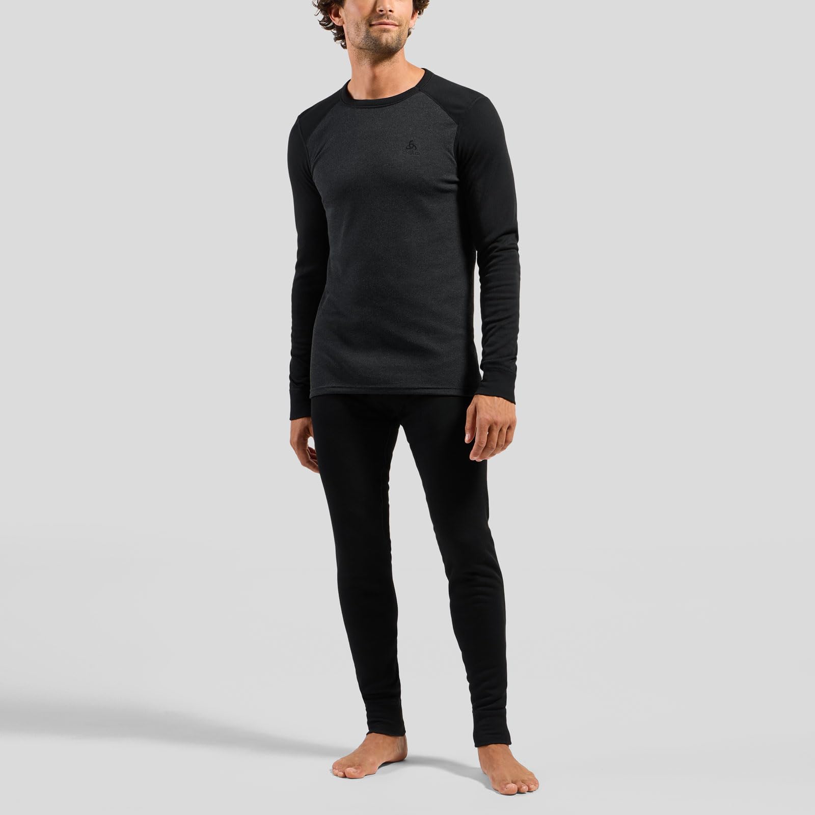 Odlo Active WARM Special Set, Black Black - Dark Grey Melange - XL