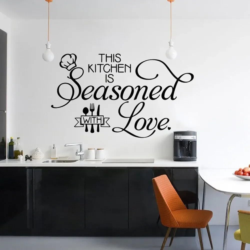 Kitchen Wall Art Decal Wall Stickers for Kitchen Room Nature Decor Quote Wallpaper Vinyl Decals 28x47cm
