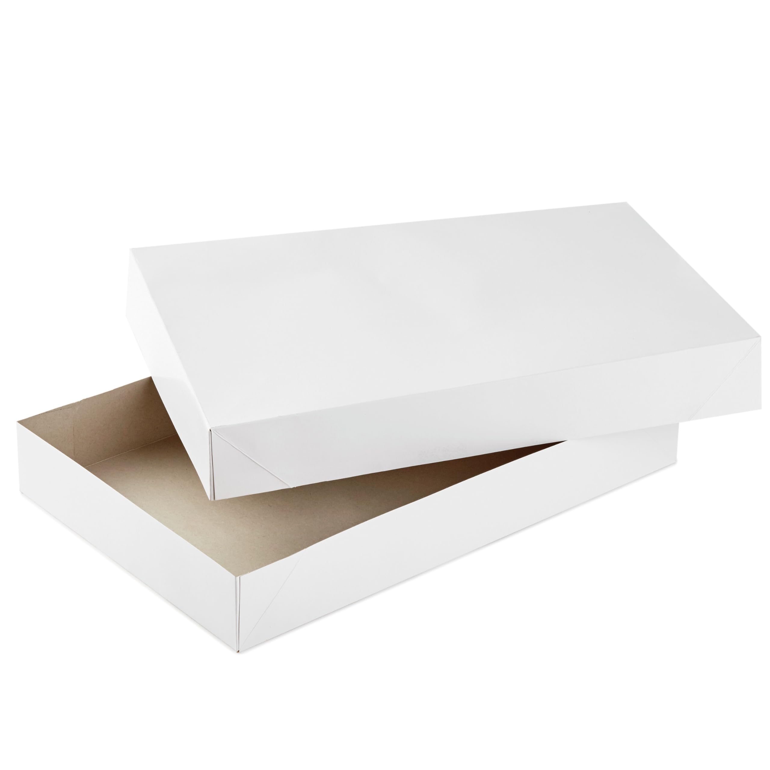 Hallmark 40,6 cm große Geschenkboxen mit Deckel (12 weiße Robe Boxen) für Weihnachten, Geburtstage, Feiertage