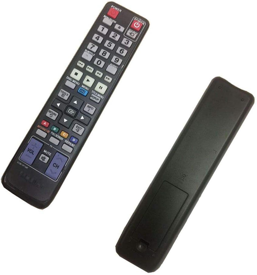 4EVER Replacment Remote Control for Samsung BD-P1580/XEE HD-1906 BD-P3600A/XAC BD-P1620A/XEE BD-P1650A/XEF BD Blue-ray DVD Player