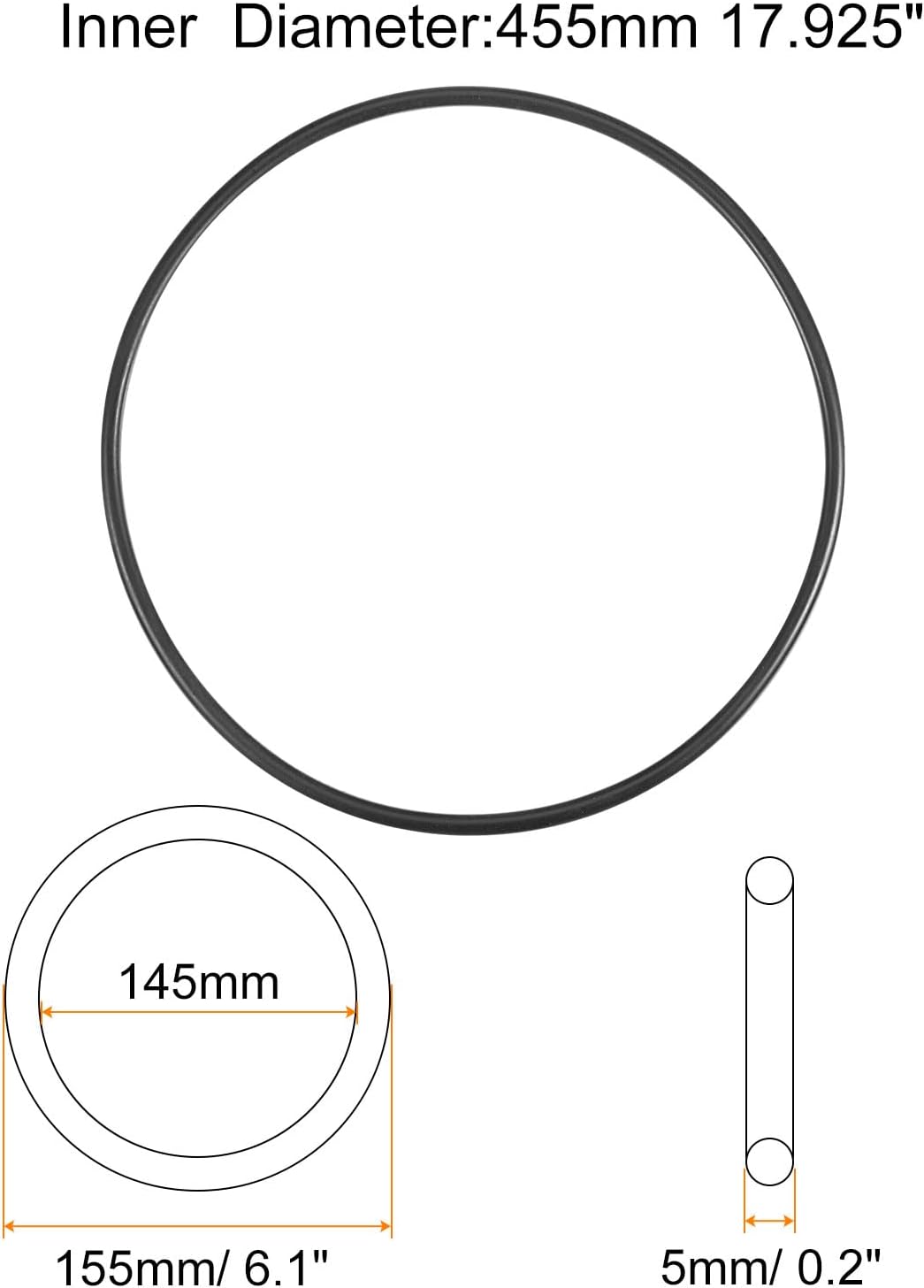 HARFINGTON 5 Pcs Universal Sewing Machine Motor Stretch Belt 487mm 19" Perimeter, 3/16" (5mm) Belt Thick for Sewing Machine Motor Seal Repair